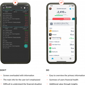 Expenses management in banking app
