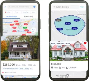 Zillow and Trulia apps