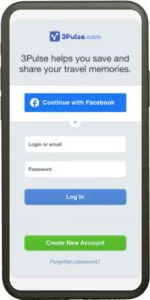 Log in using Facebook