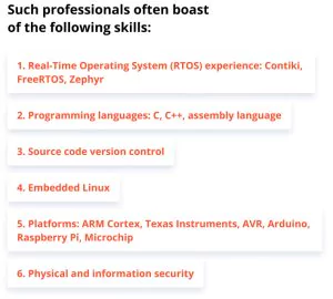 Embedded firmware developers' skills